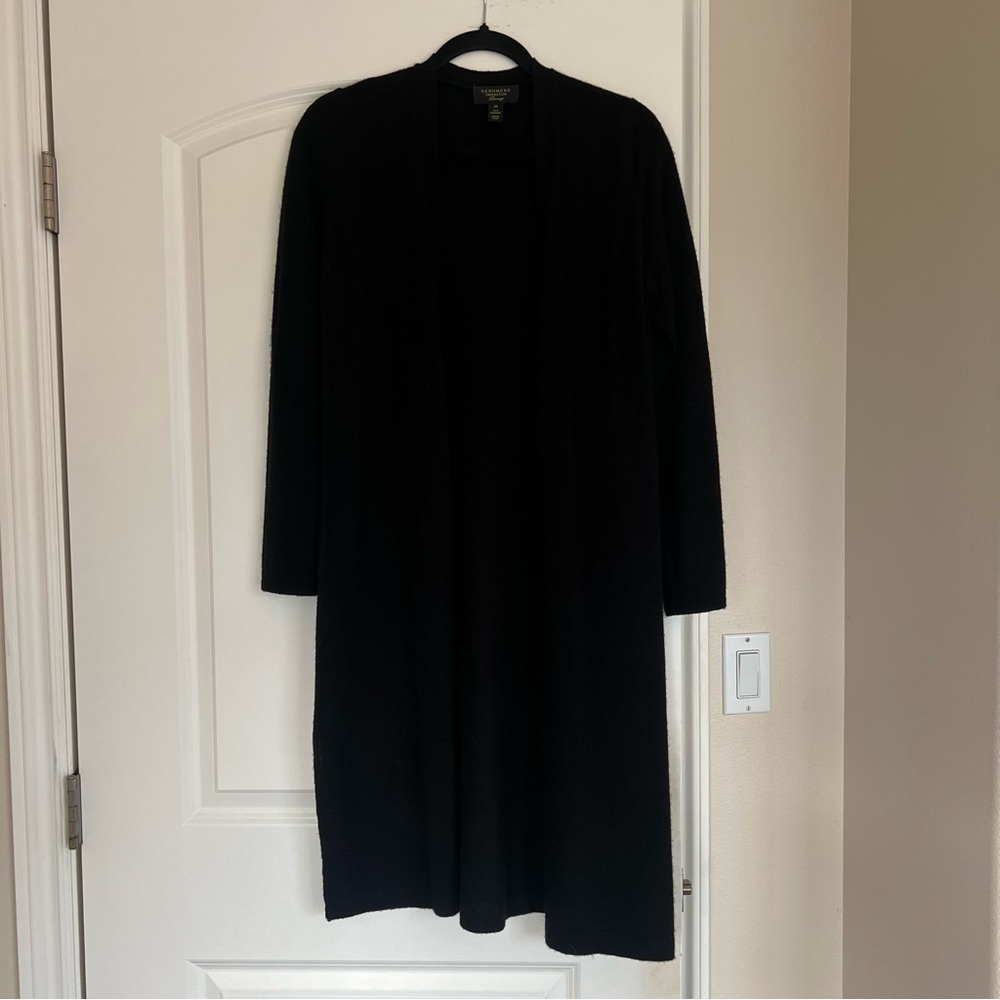 NWOT Long Cashmere Cargigan